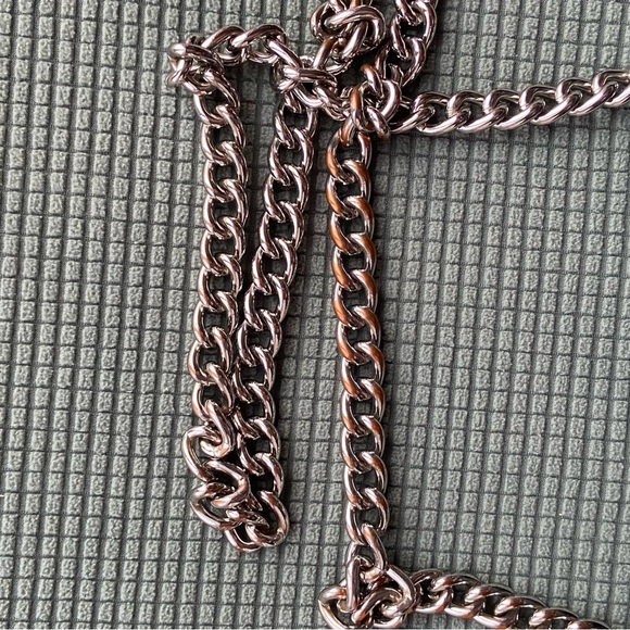 Pinko black leather her flap with multicoored graffiti print chain love bag - Picture 13 of 14